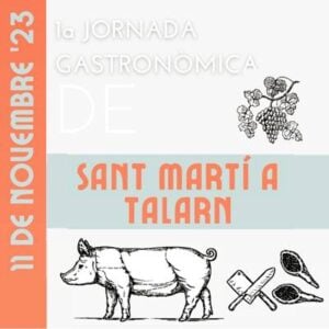 Jornada gastronomica de sant marti a talarn cartell 2023