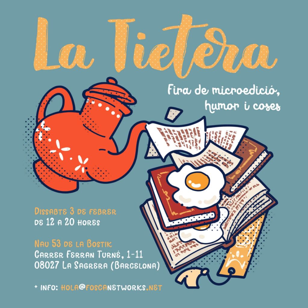 Cartell de La Tietera. Fira de microedició, humor i coses