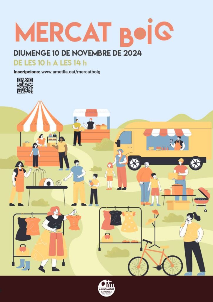 Cartell de Mercat Boig a l’Ametlla del Vallès