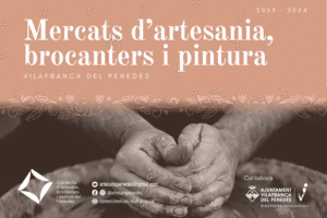 Mercat dartesania brocanters i pintura a vilafranca del penedes cartell 2024