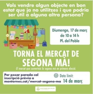Mercat de 2ona. ma a montornes del valles cartell 2024