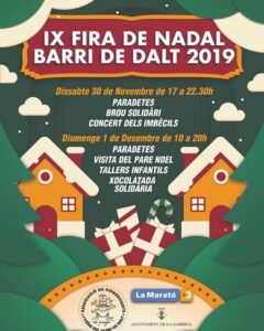Mercat de nadal de la garriga cartell 2019 min