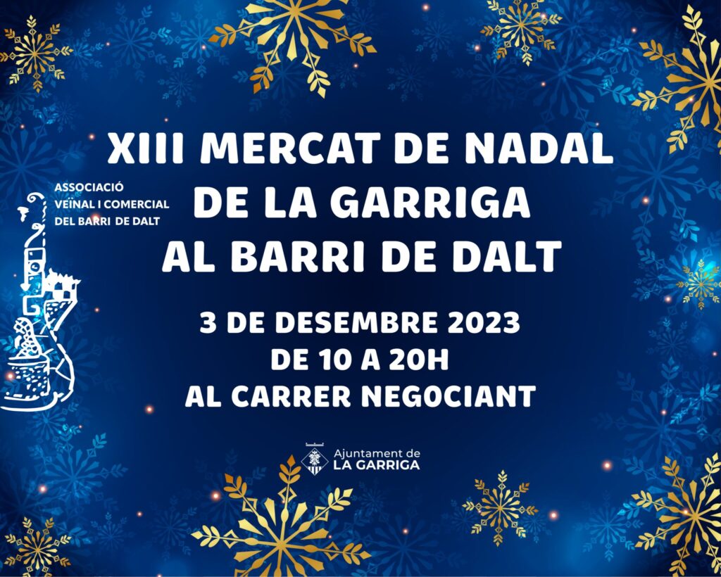 Cartell de Mercat de Nadal de La Garriga