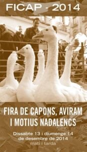 Mercat de nadal fira de capons i aviram a valls cartell 2014 min