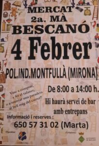 Mercat de segona ma a bescano cartell 2 feb24