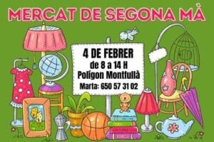 Mercat de segona ma a bescano cartell febrer 2024