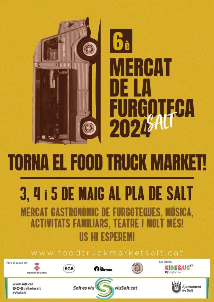 Cartell de Mercat de la Furgoteca a Salt