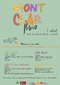 Montclar floreix – fireta de productes florals i artesans cartell 2024