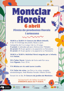Montclar floreix – fireta de productes florals i artesans cartell 2025