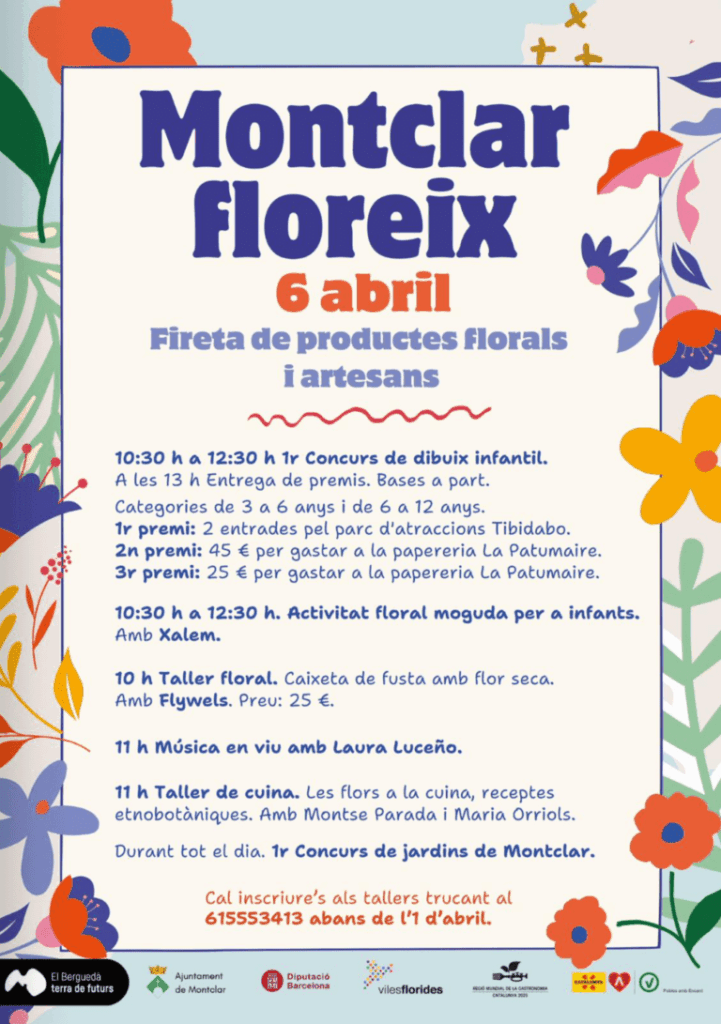 Cartell de Montclar Floreix – Fireta de Productes Florals i Artesans