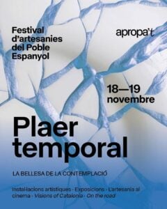 Plaer temporal apropat festival dartesanies del poble espanyol de barcelona min