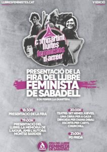 Presentacio fira del llibre feminista de sabadell 2020