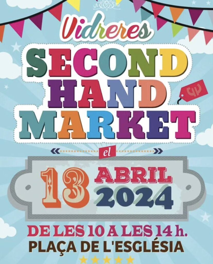 Cartell de Second Hand Market a Vidreres