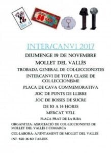 Trobada dintercanvi general a mollet cartell 2017