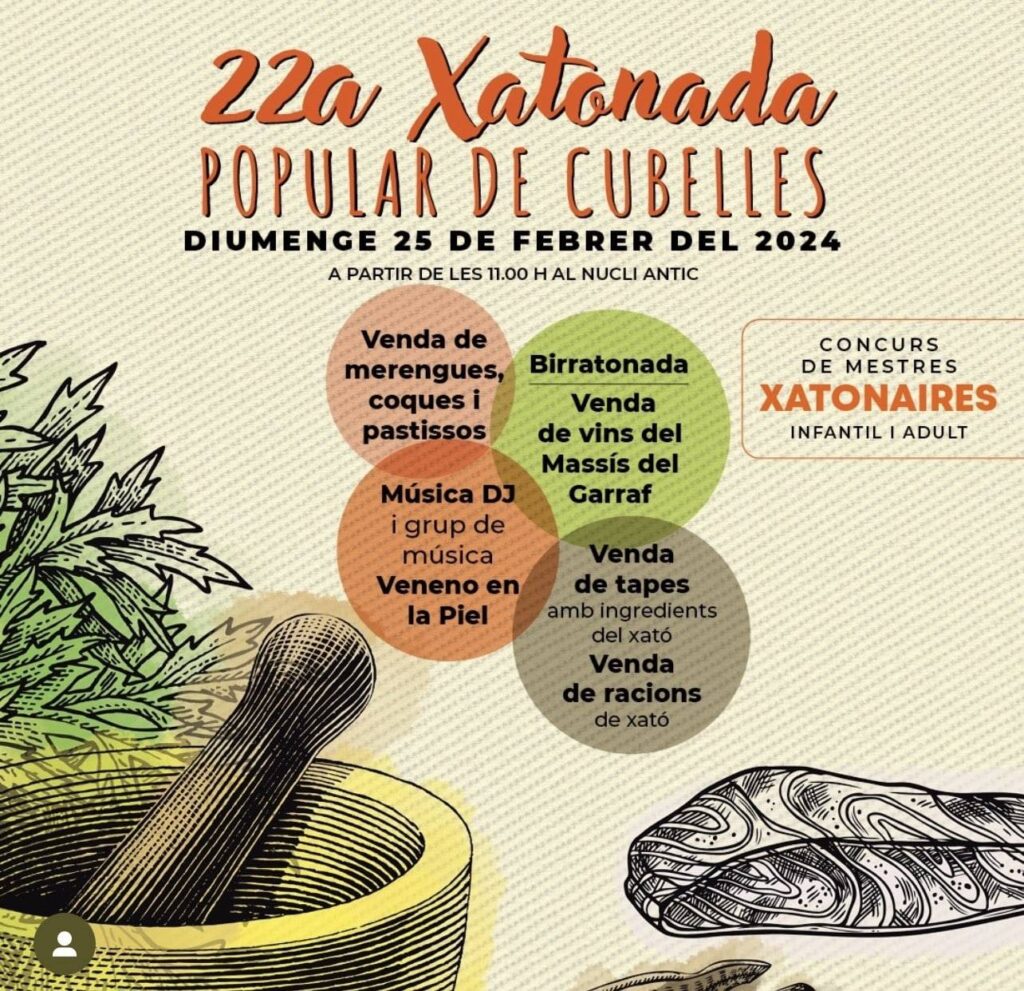 Cartell de Xatonada Popular a Cubelles