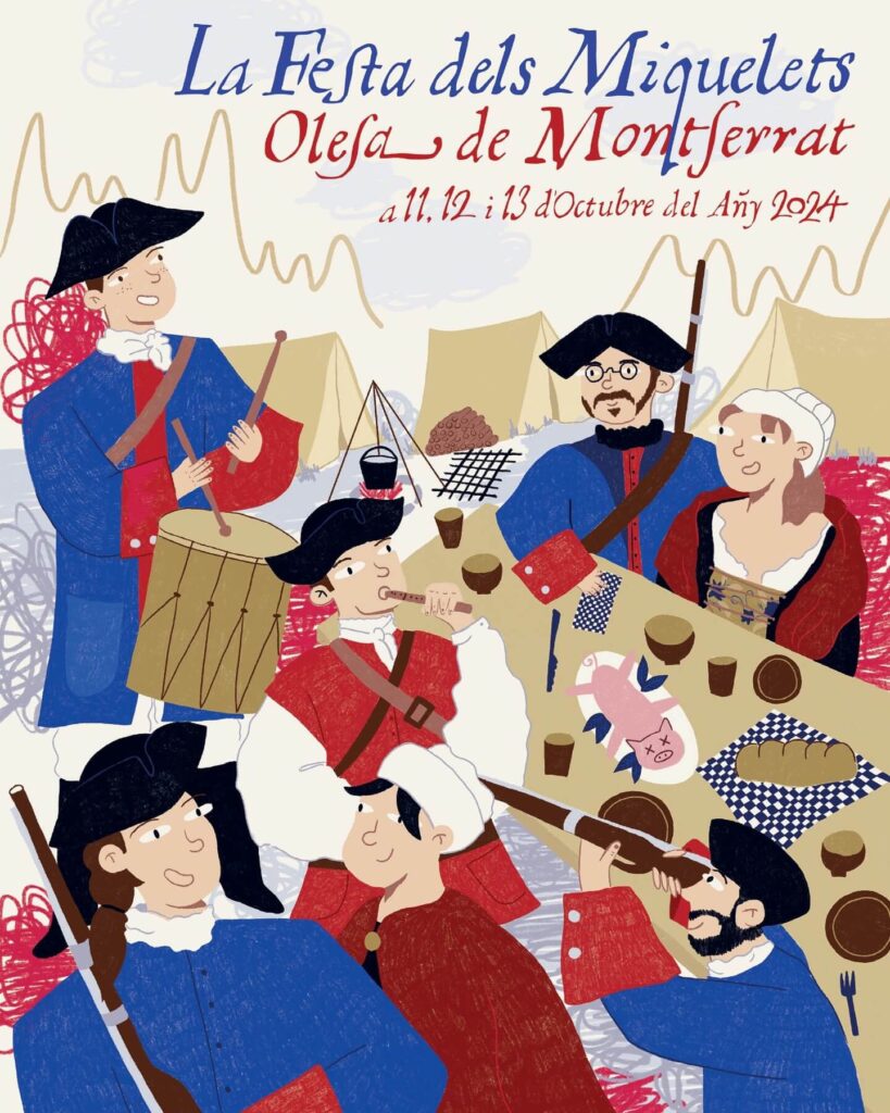 Cartell de Festa dels Miquelets a Olesa de montserrat