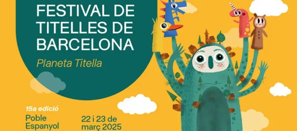Cartell de Festival de Titelles a Barcelona