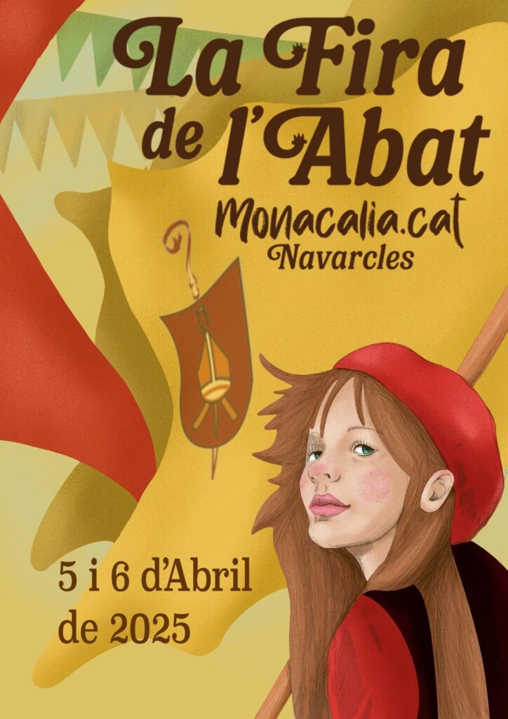 Cartell de Fira Mercat de Navarcles. Fira de l’Abat. Monacàlia