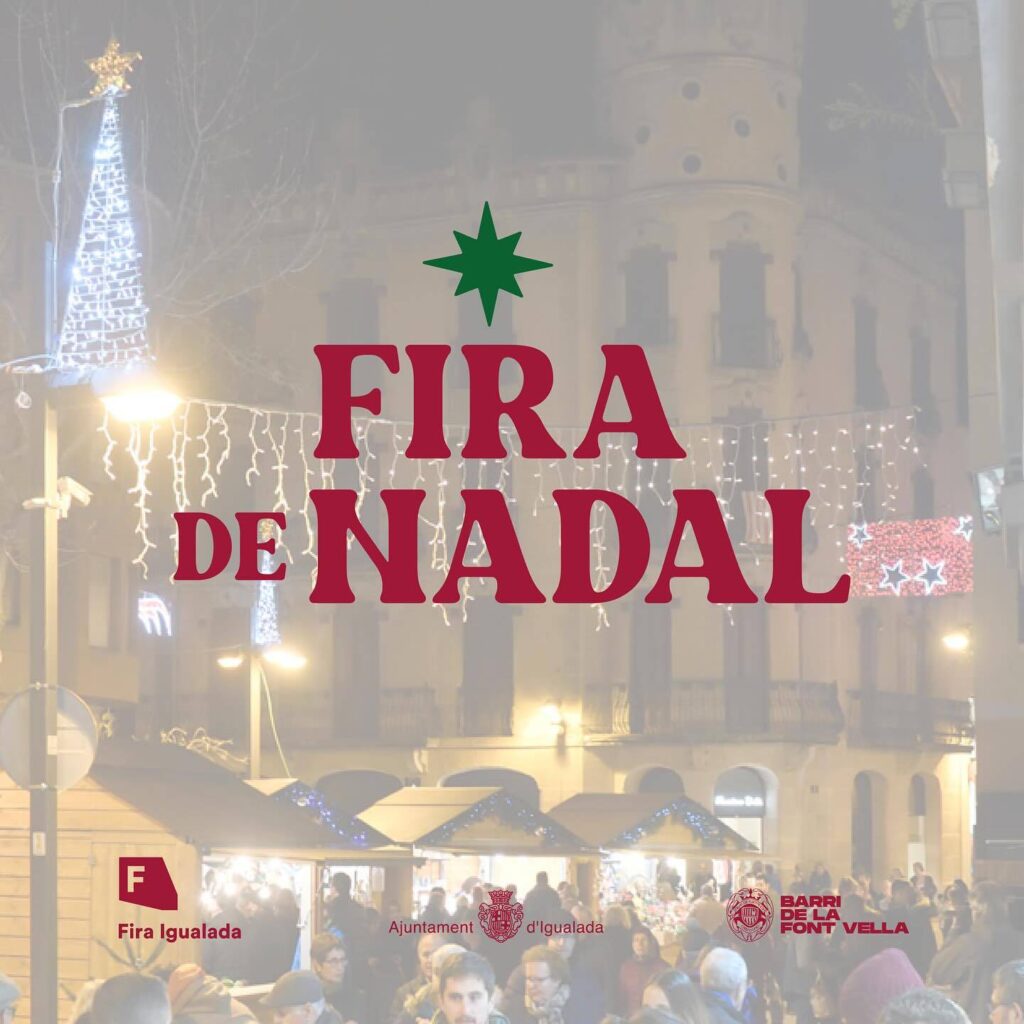 Cartell de Fira de Nadal a Igualada