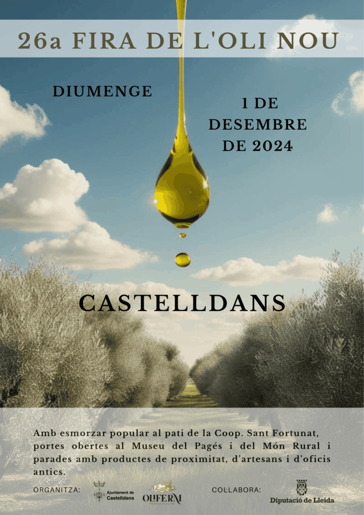 Cartell de Fira de l’Oli Nou a Castelldans
