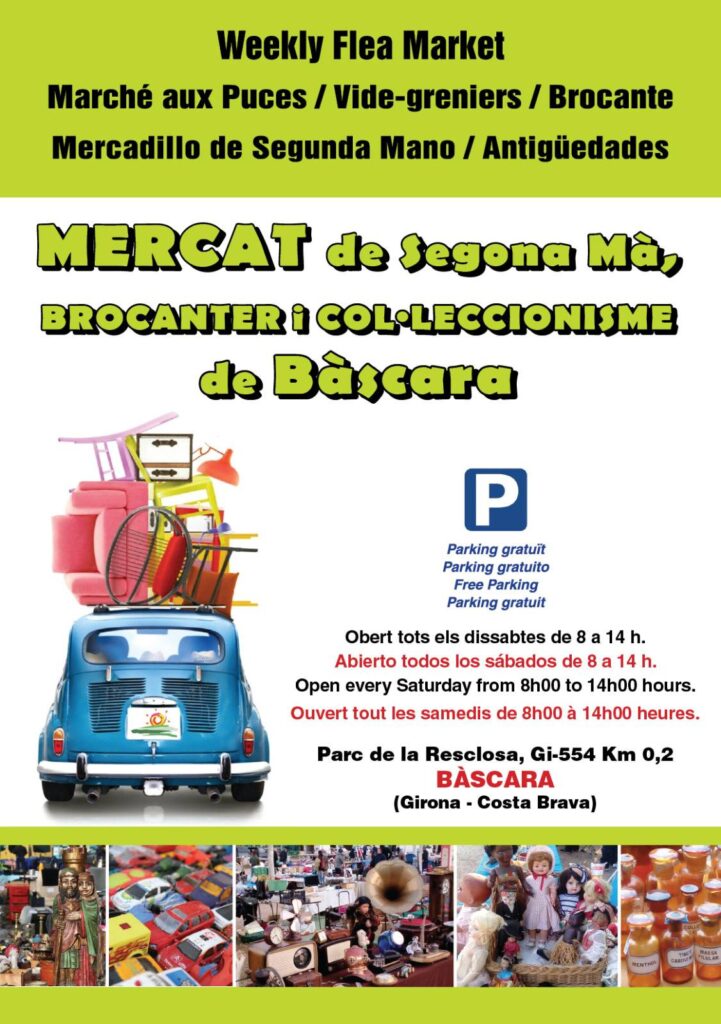 Cartell de Mercat de Segona Mà, Brocanters i Col·leccionisme a Bàscara