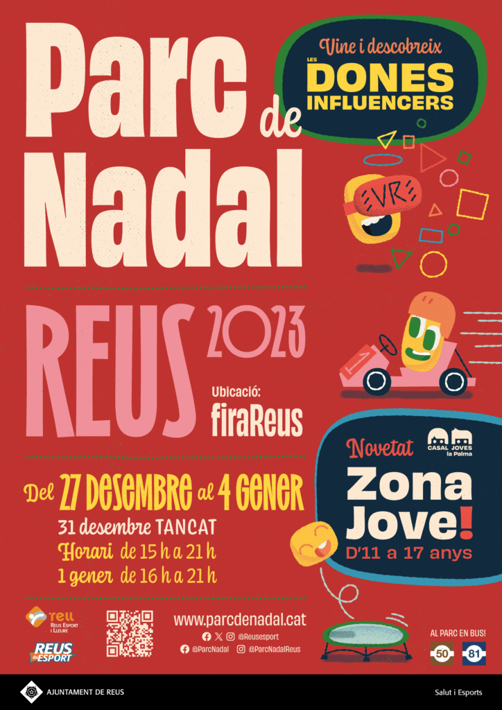 Cartell de Parc de Nadal a Reus