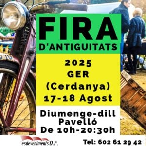 Fira d'antiguitats a ger cartell 2025 min