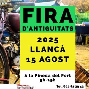 Fira d'antiguitats a llançà cartell 2025 min