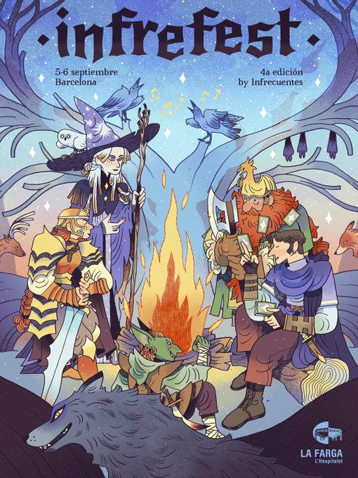 Cartell de Infrefest, saló Magic: The Gathering, Rol i jocs de taula a La Farga d’Hospitalet