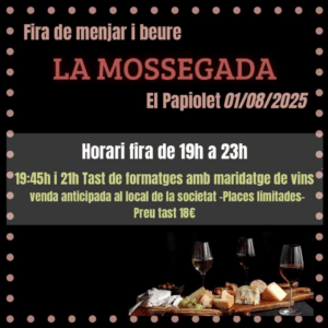 La mossegada fira de menjar i beure a el papiolet cartell 2025 min
