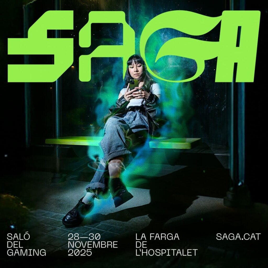 Cartell de Saga, saló del Gaming a La Farga de l’Hospitalet