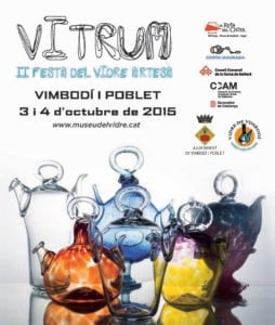 Vitrum, festa del vidre artesà a vimbodí i poblet cartell 2015 min