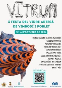 Vitrum, festa del vidre artesà a vimbodí i poblet cartell 2024 min