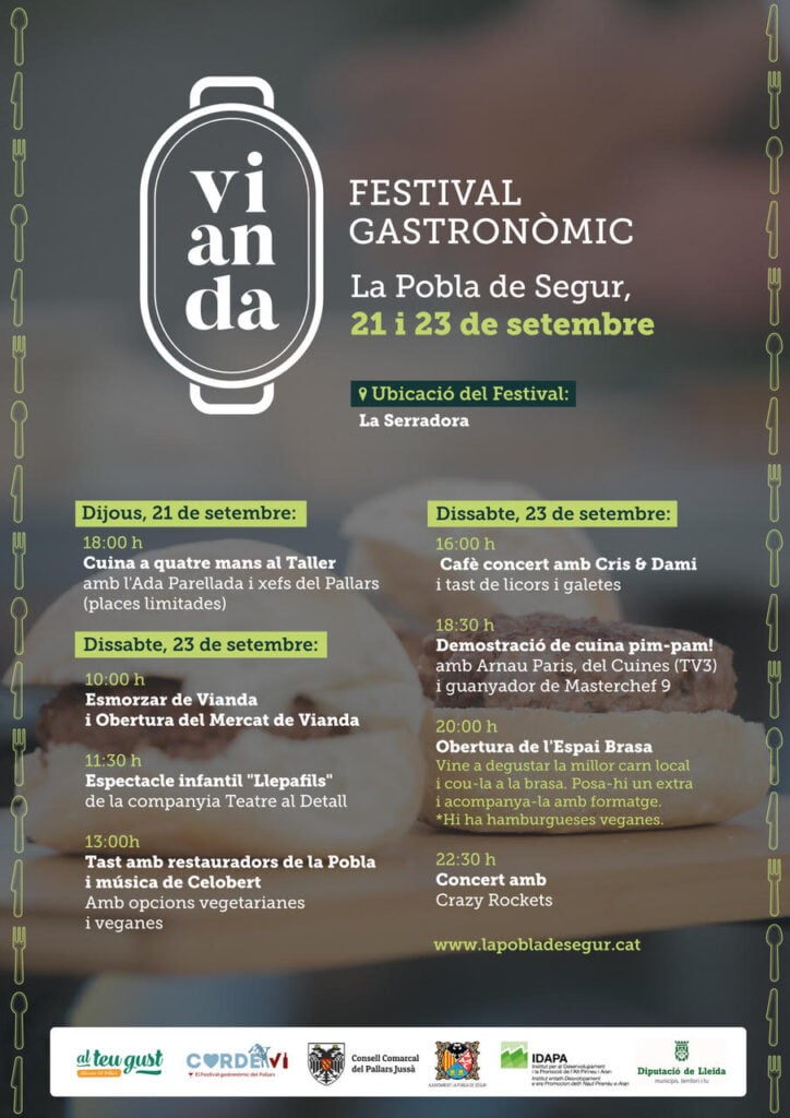 Cartell de Vianda a La Pobla de Segur