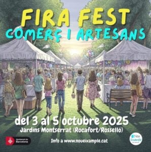 Fira festa del comerç a l'eixample cartell 2025 min