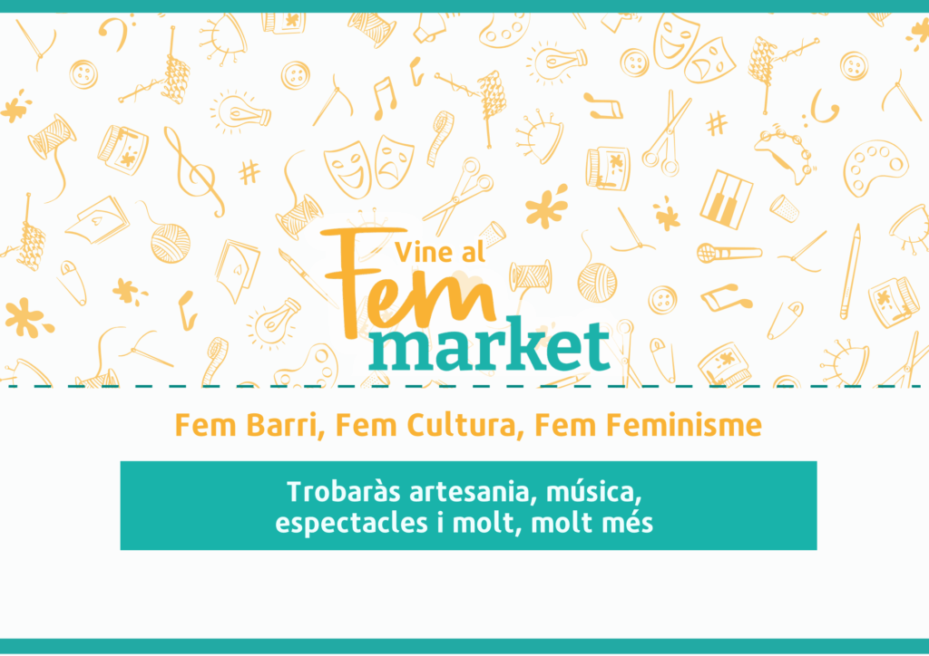 Cartell de FemMarket a Barcelona