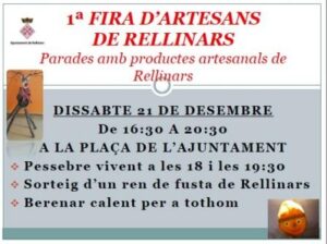 Fira artesana de nadal a rellinars cartell 2024 min