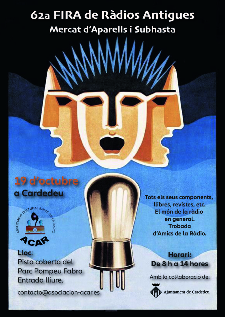 Cartell de Fira de Ràdios Antigues a Cardedeu