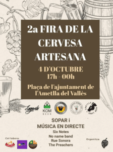 Fira de la cervesa artesana a l’ametlla del vallès cartell 2025