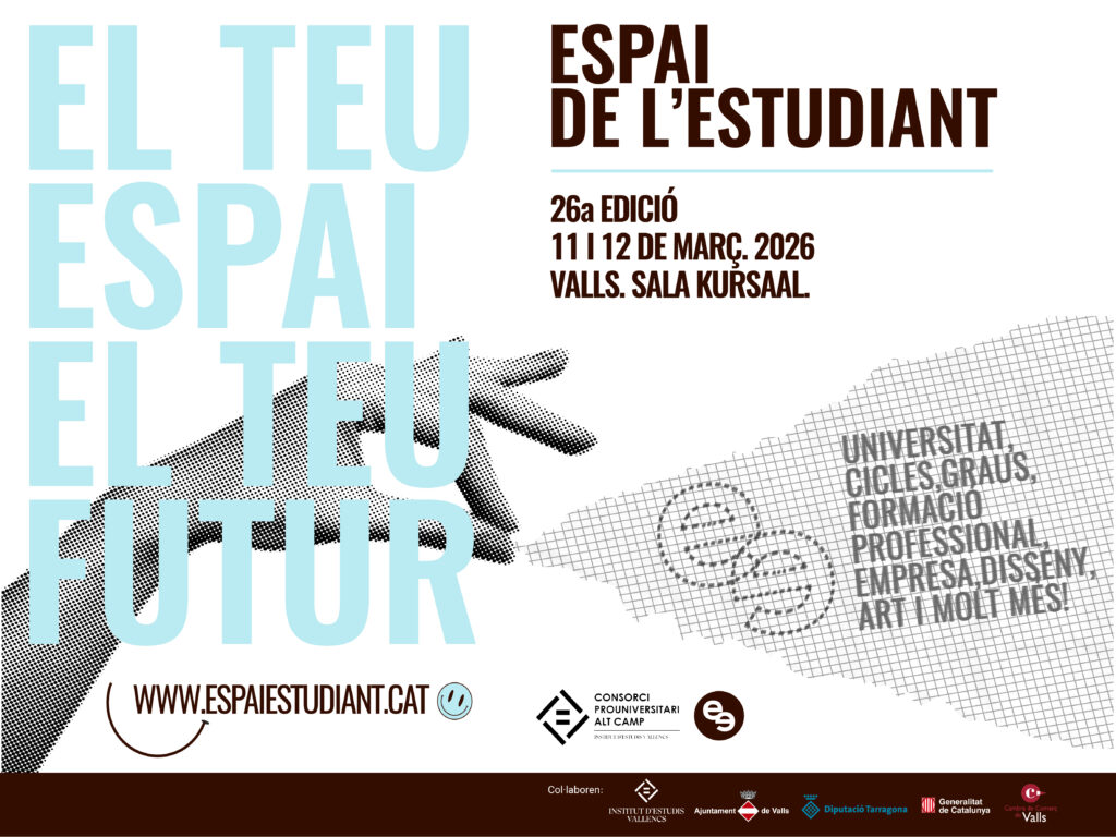 Cartell de Espai de l’estudiant a Valls