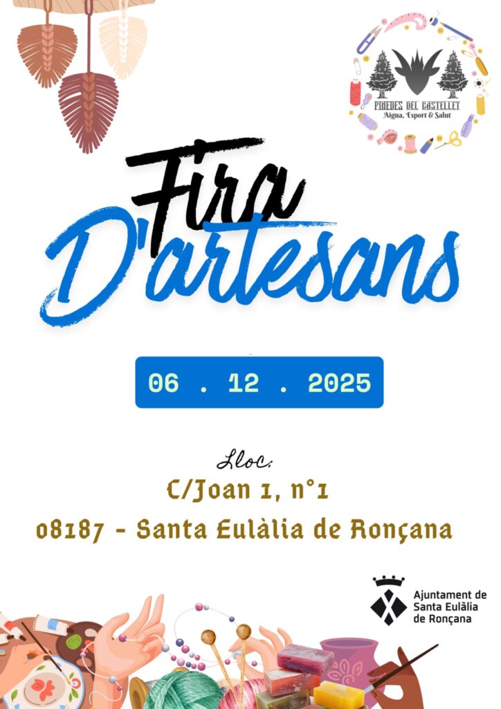 Cartell de Fira d’artesans a Santa Eulàlia de Ronçana
