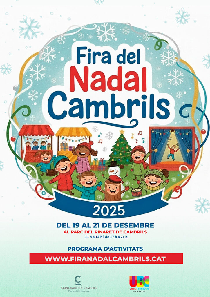 Cartell de Fira de Nadal a Cambrils