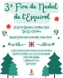 Fira de Nadal a l'Esquirol cartell