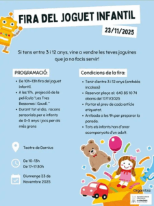 Fira del Joguet Infantil a Darnius cartell