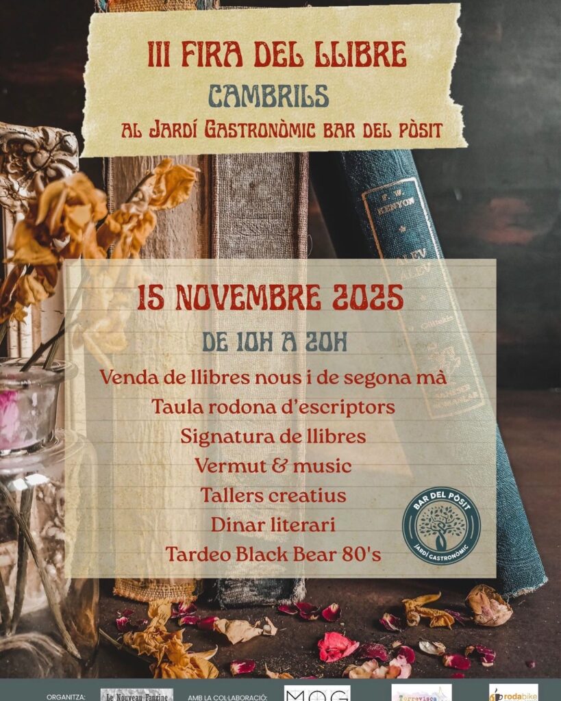 Cartell de Fira del Llibre a Cambrils