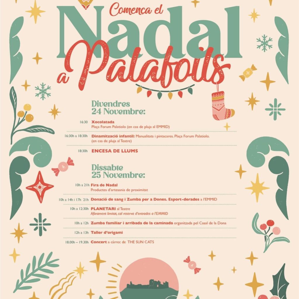 Cartell de Fira de Nadal a Palafolls