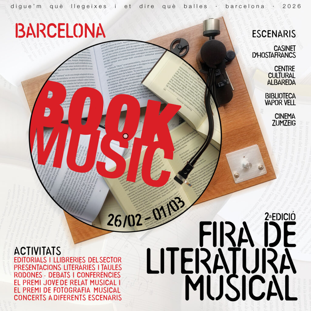 Cartell de Fira de Literatura Musical: Book Music Festival