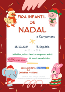 Fira Infantil de Nadal a Canyamars cartell