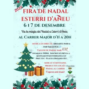Fira de Nadal a Esterri d'Aneu cartell