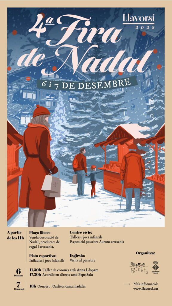 Cartell de Fira de Nadal a Llavorsí